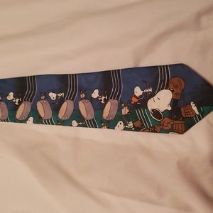 Men's Novelty Tie - Peanuts Snoopy Hockey